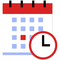 Calendário ilustrativo mostrando um período de 10 dias de progresso.
