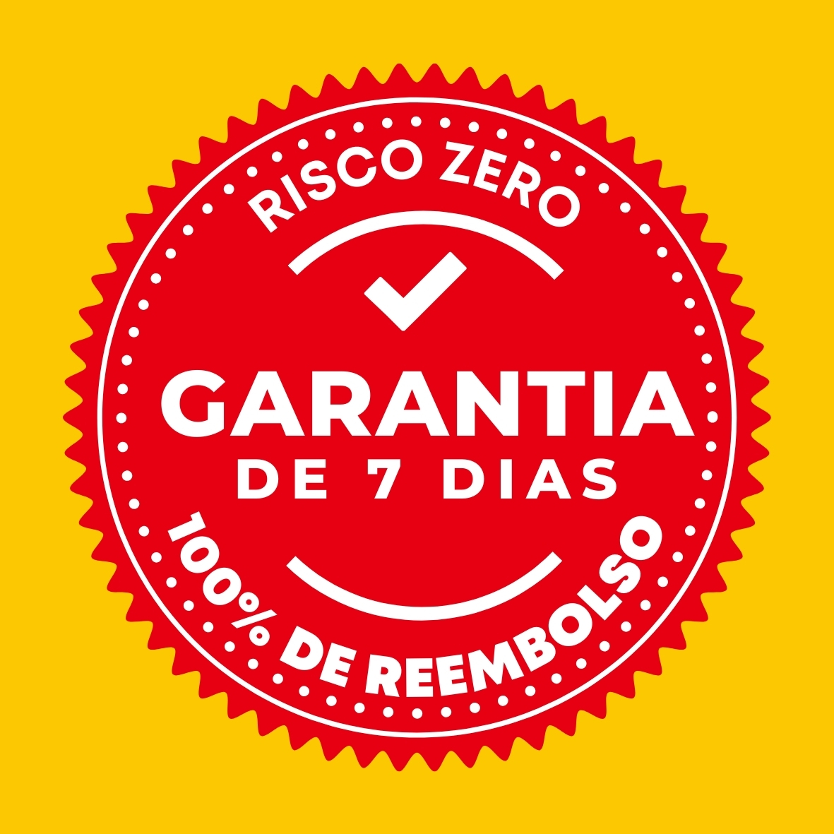 Selo de 7 dias de garantia incondicional